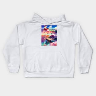 Cliffs of Brand New Colors Kids Hoodie